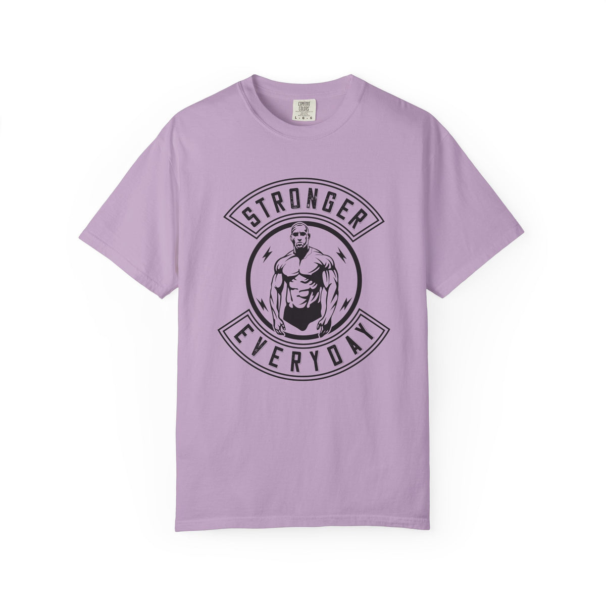Stronger Everyday Fitness Motivation Graphic Design T-Shirt