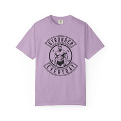 Stronger Everyday Fitness Motivation Graphic Design T-Shirt