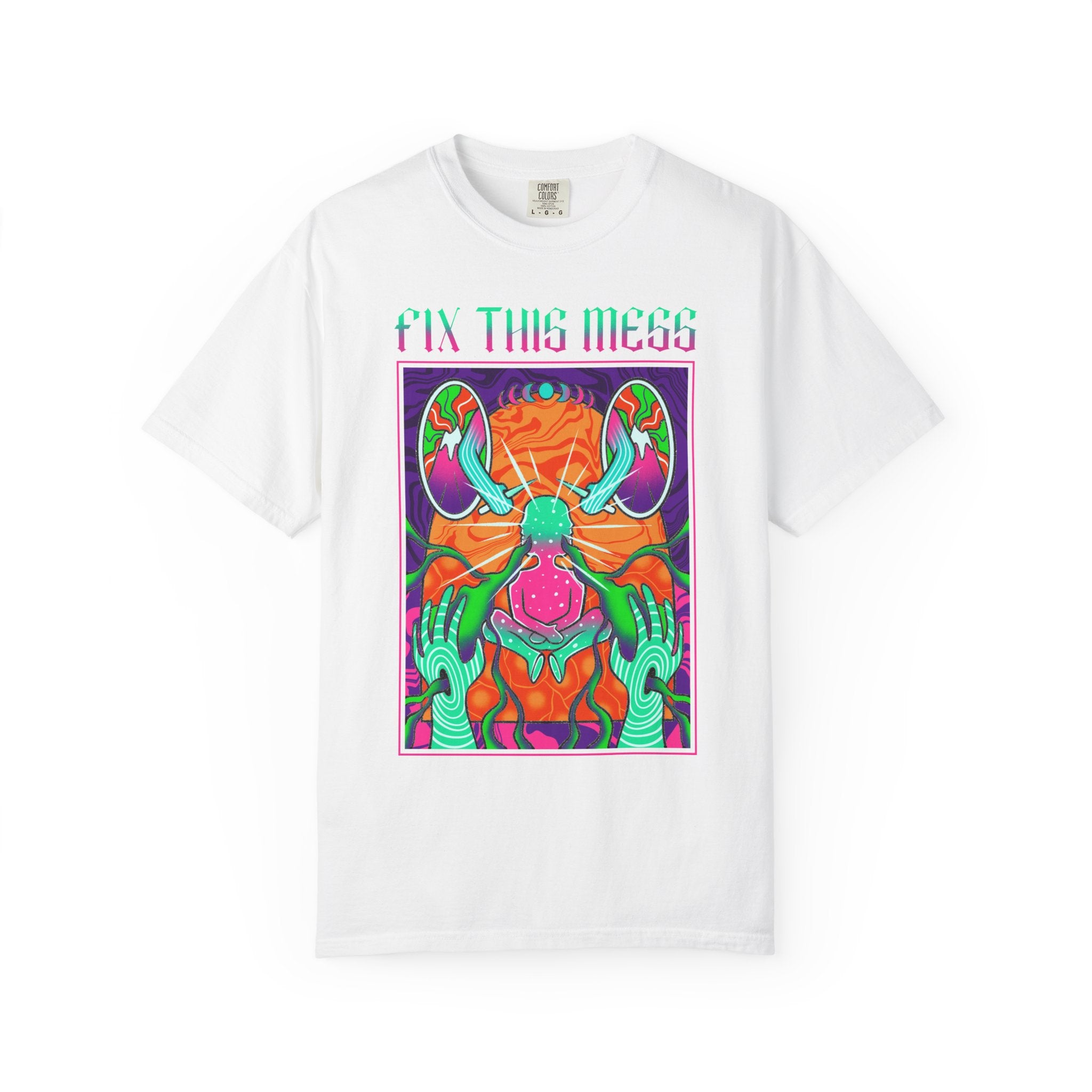 Psychedelic Art Tee - Trippy Design Tee - Surreal Art Gift - Sinful Threads