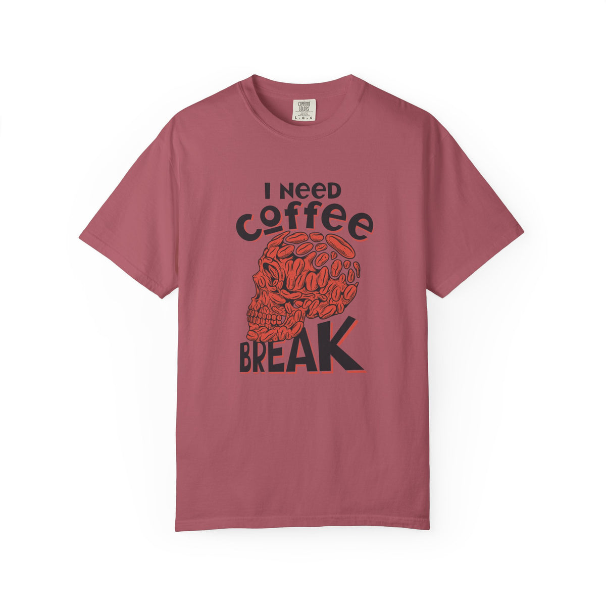 Coffee Skull Shirt - Funny Bold Graphic - Caffeine Addict Tee