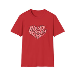 Love You Forever Heart Tee - Romantic Heart Graphic Tshirt - Sinful Threads