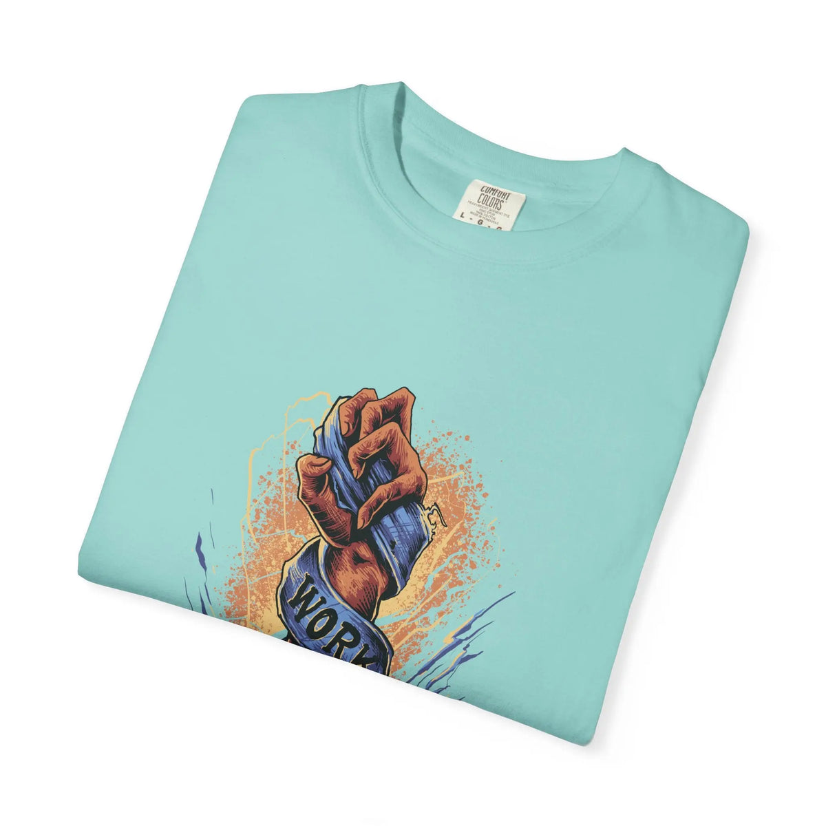 Work Hard Fist Illustration Graphic Design T-Shirt - Sinful Threads