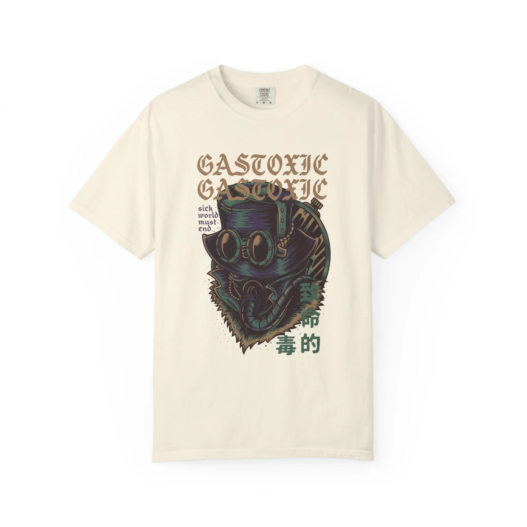 Gastoxic Steam Punk Character Design Graphic Printed T-Shirt - Sinful Threads