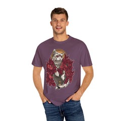Occult Cat Tee - Weirdcore Ouija Shirt - Floral Graphic