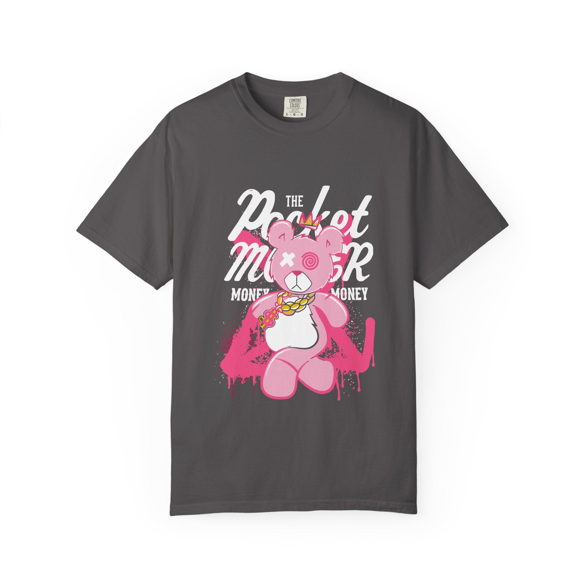 Pink Bear Tee - Urban Streetwear Graphic Design - Sinful Threads