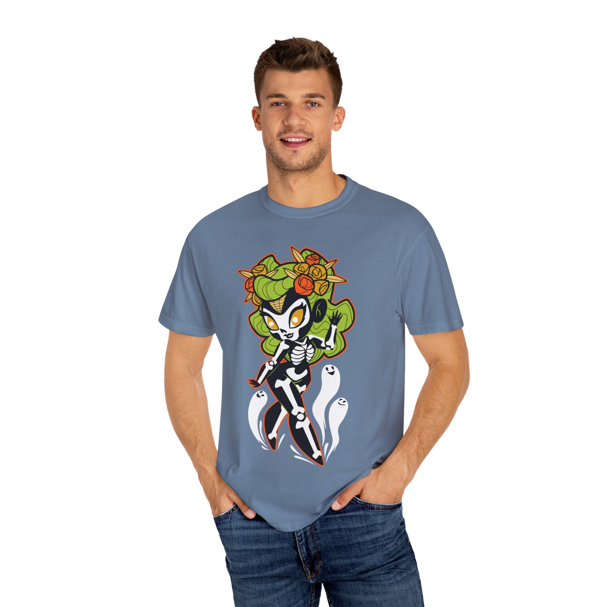 Sugar Skull Tee - Fun Cartoon Halloween Shirt Gift - Sinful Threads