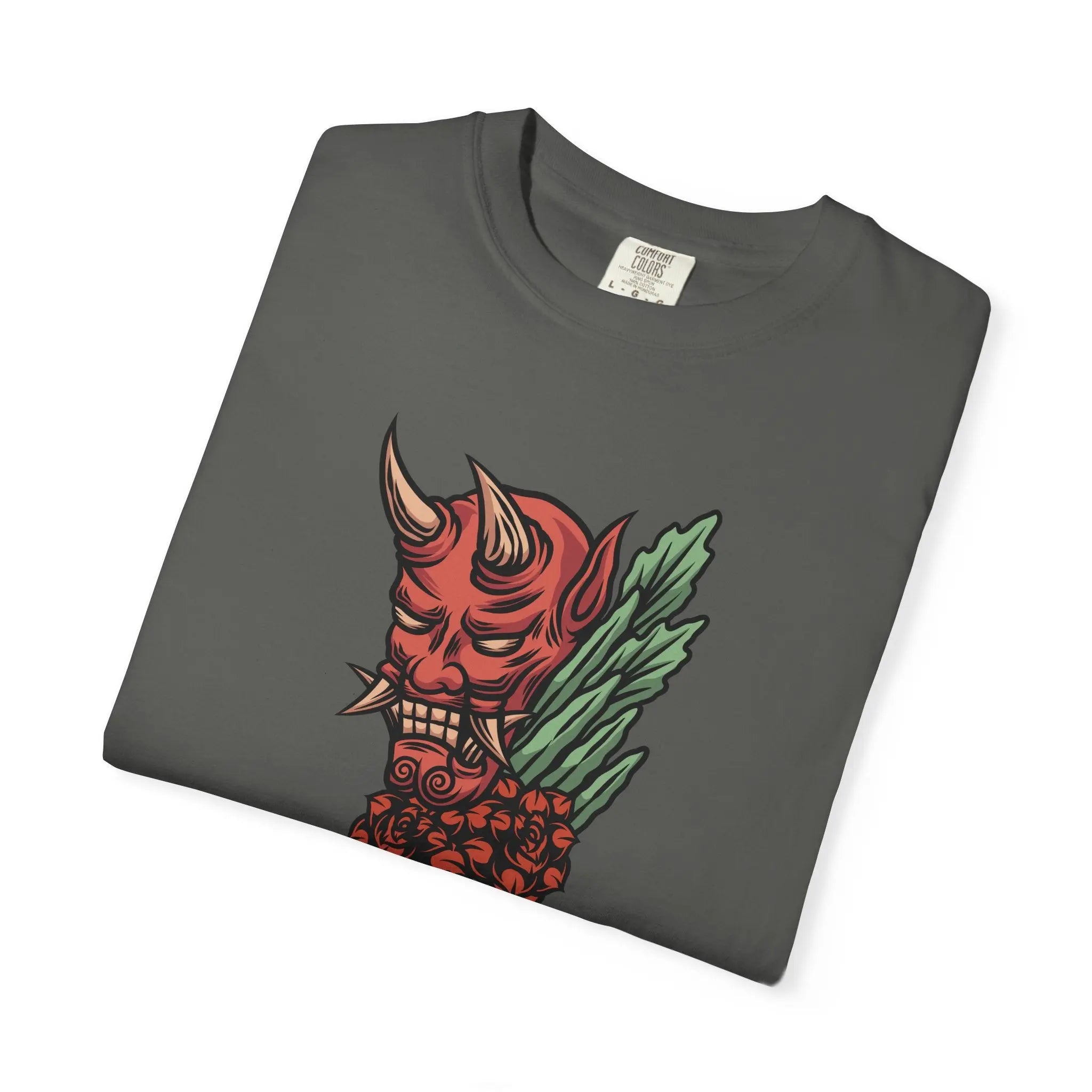 Oni Mask T Shirt - Japanese demon tee - Sinful Threads
