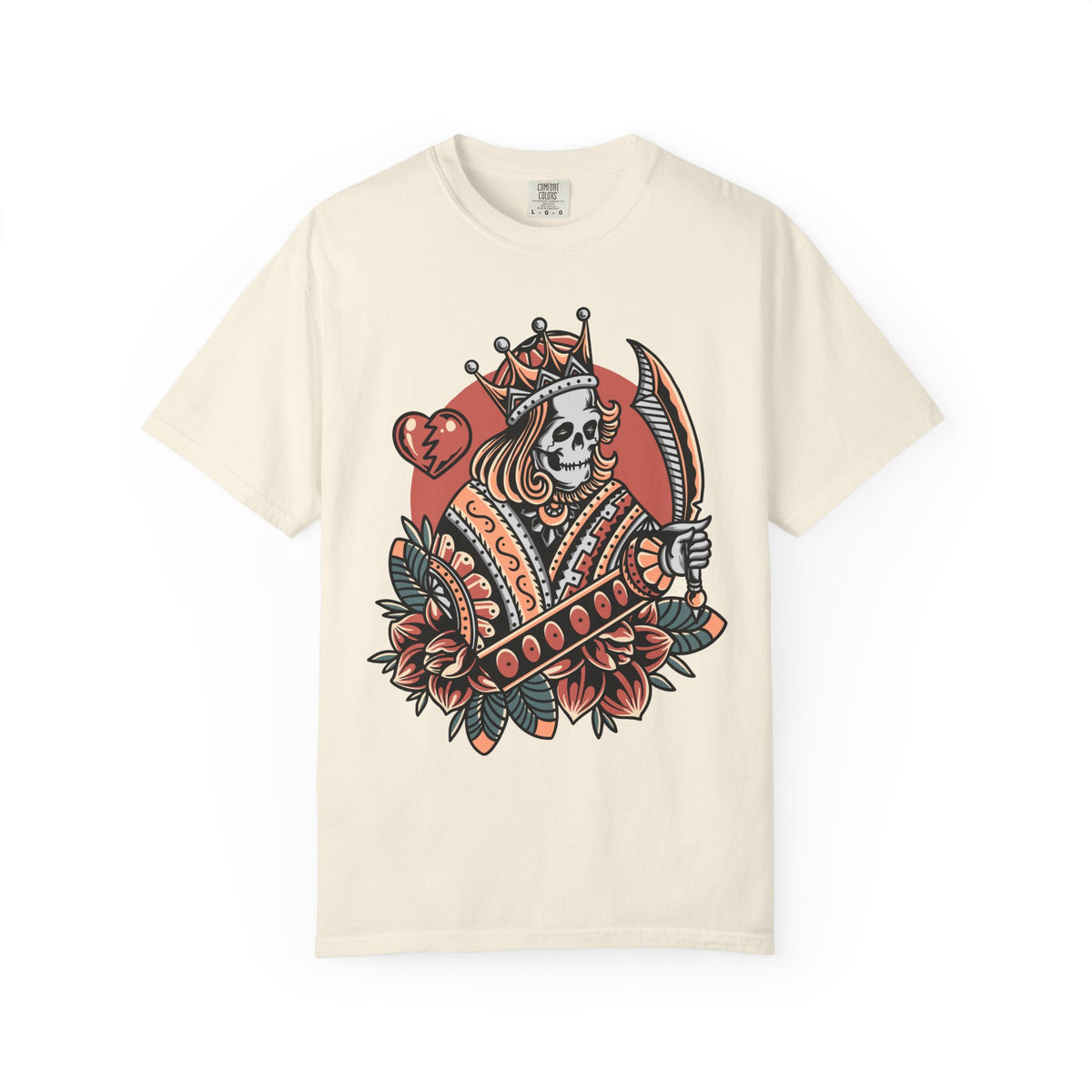 Skull King Hearts Shirt - Playing Card Tee, Unique Poker Gift