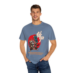 Pug Dog Graphic Tee Japanese Samurai Art Gift