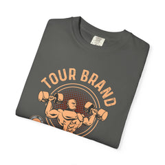 Tour Brand Gym No 1 Design for Strong People T-Shirt