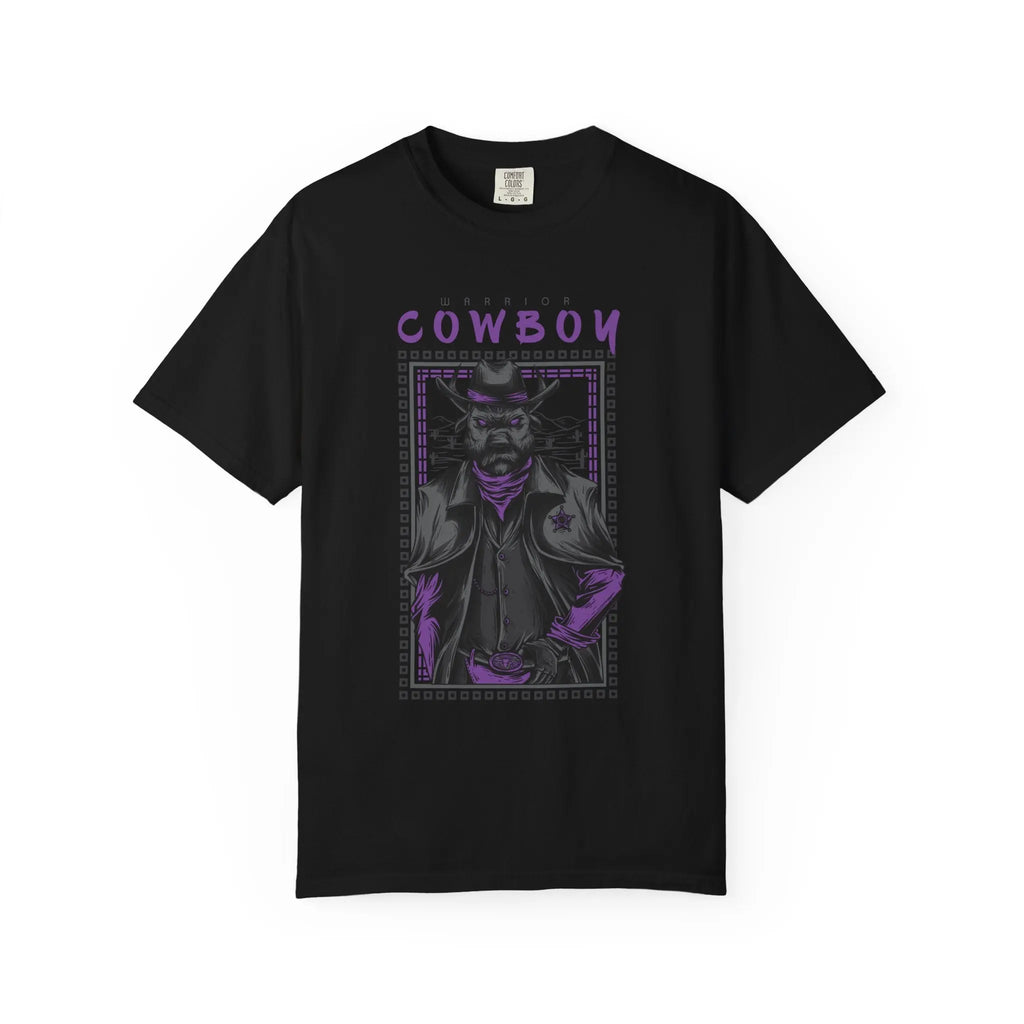 Warrior Cowboy Graphic Unisex Relaxed Fit T-Shirt - Sinful Threads