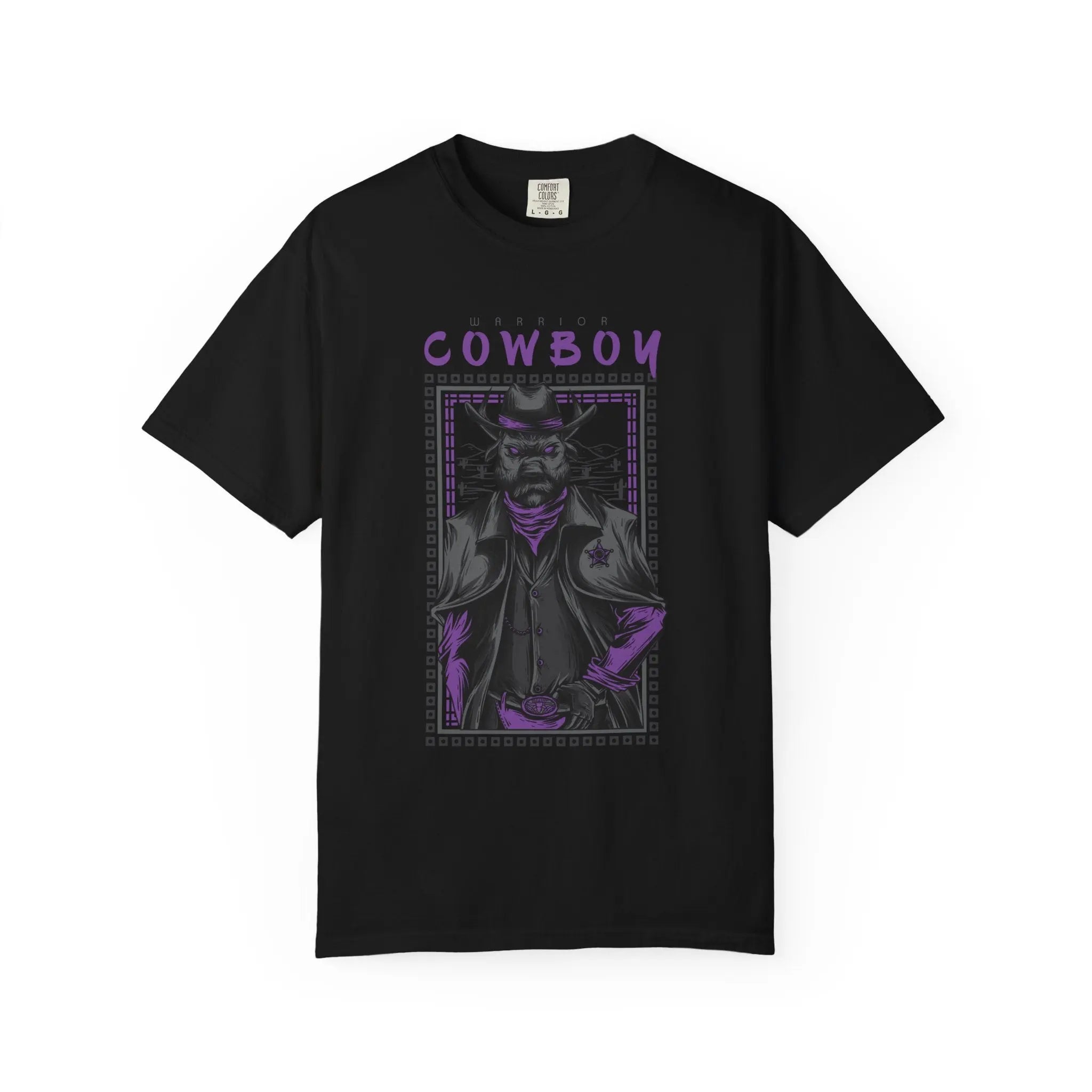 Warrior Cowboy Graphic Unisex Relaxed Fit T-Shirt - Sinful Threads