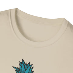 Bold Pineapple Print Tee - Summer Vibes Tropical Graphic
