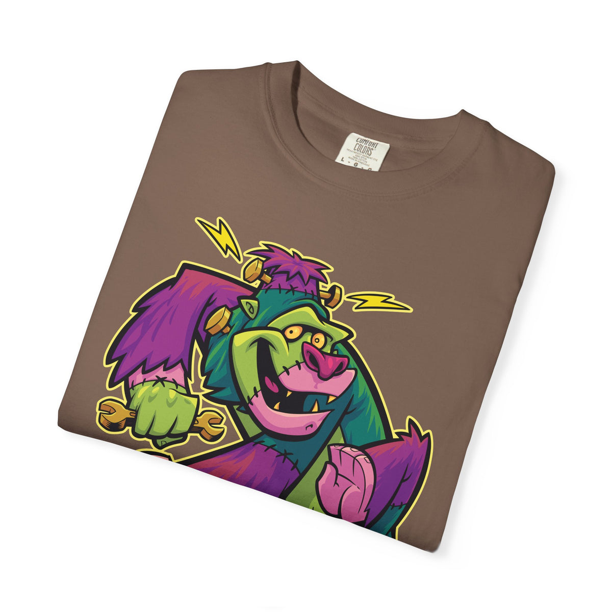 Monster Mashup Tee - King Kong Frankenstein Cartoon Design