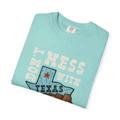 Dont Mess With Texas Map Novelty Design Humor T-Shirt