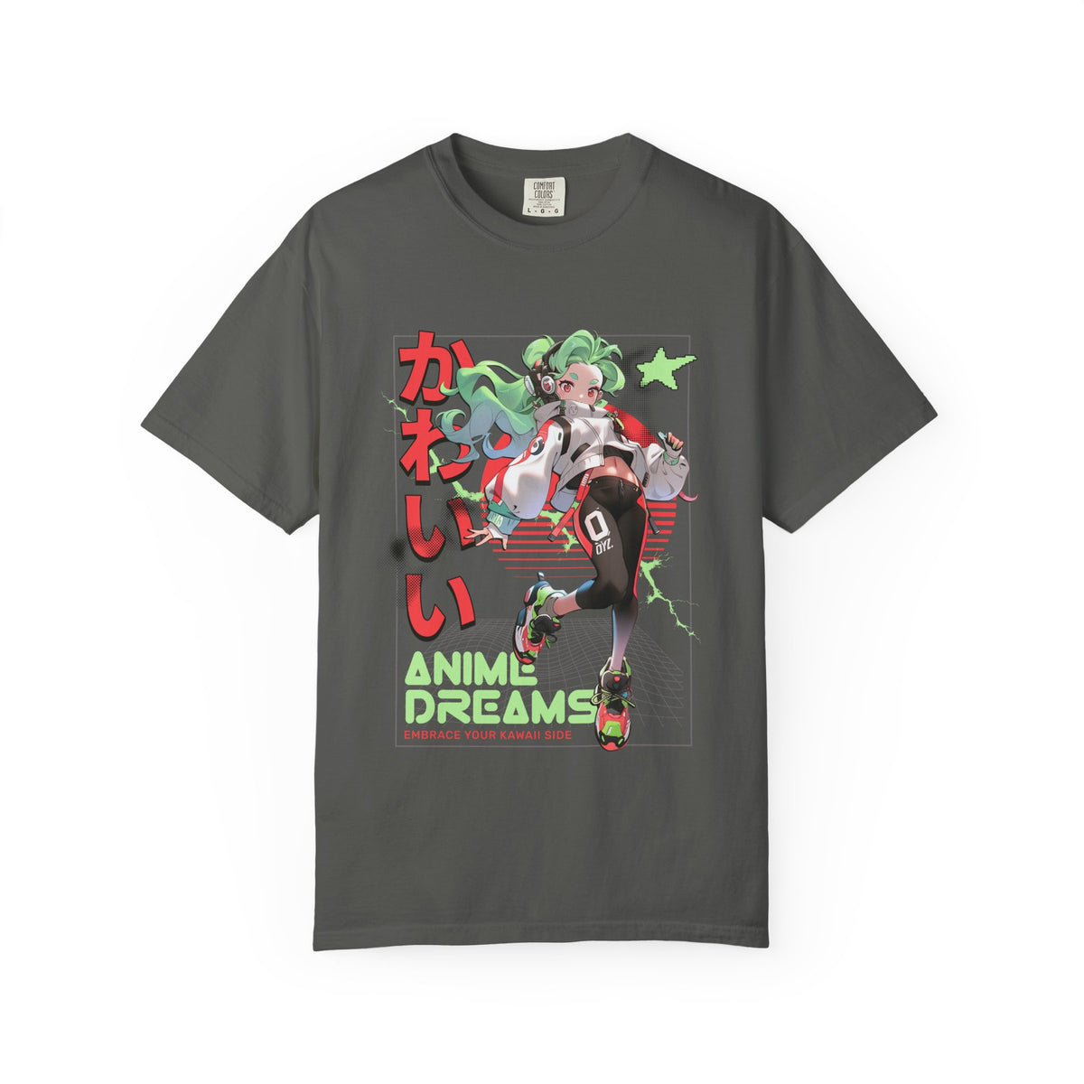 Cyberpunk Anime Tee - Kawaii Vaporwave - Streetwear
