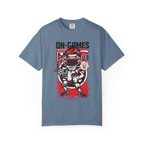 ON GAMES Boy Gamer with VR Headset Graphics T-Shirt