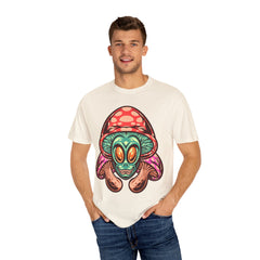 Psychedelic Graphic Tee - Trippy Mushroom Tee - Alien Art Gift