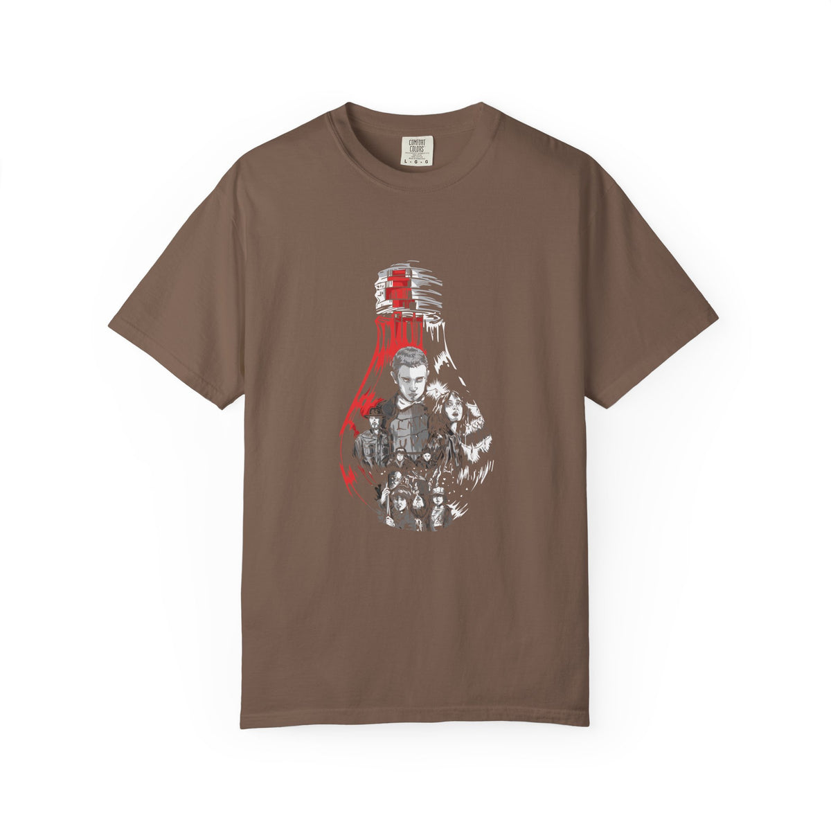 Sci Fi Tee - TV Show Gift Upside Down Lightbulb Design