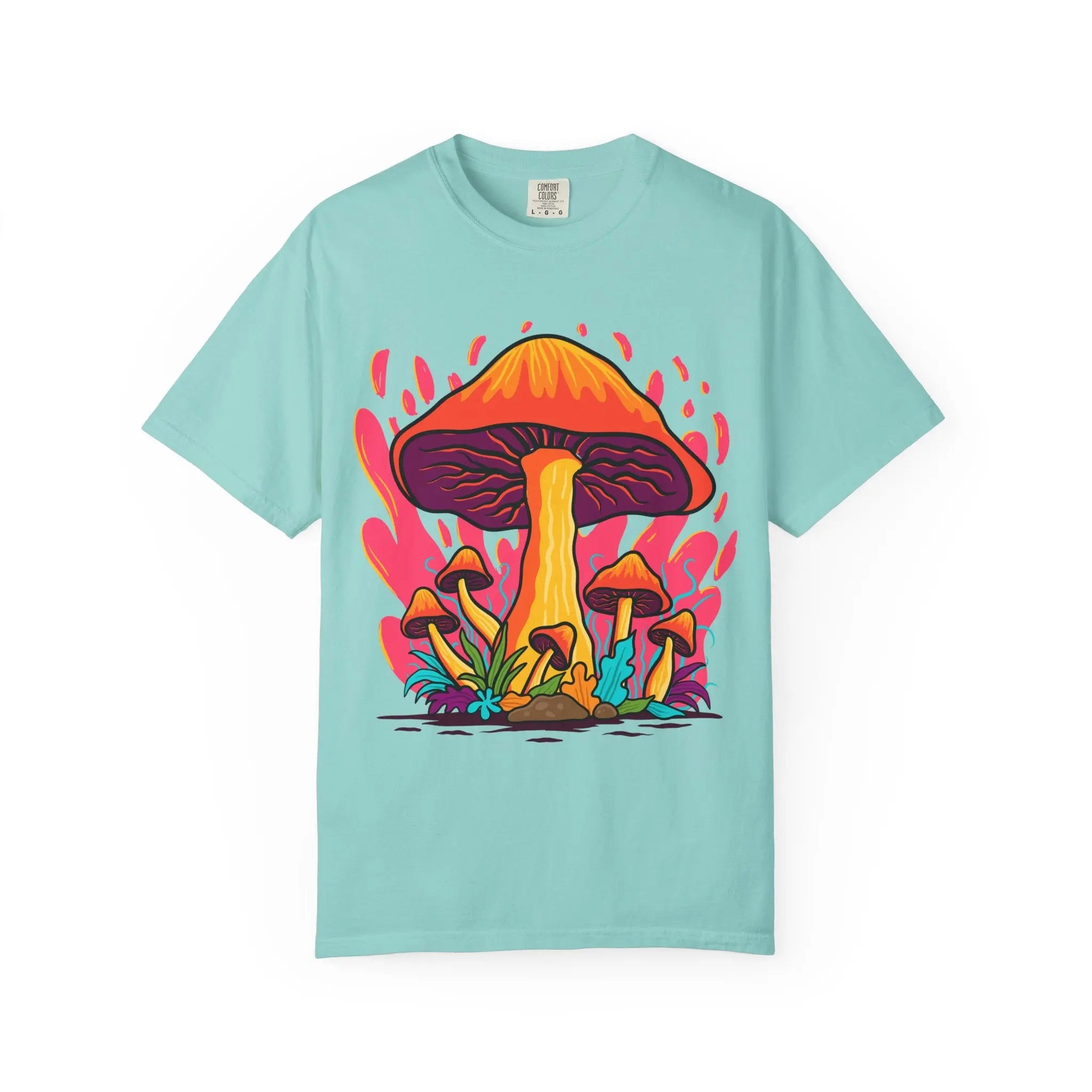 Groovy Mushroom Tee - Colorful Forest Fungi Art Gift - Sinful Threads