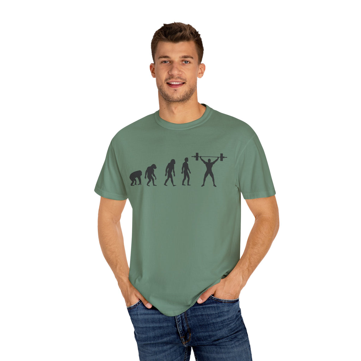 Evolution Of Weightlifting Progression In Gym Fitness T-Shirt