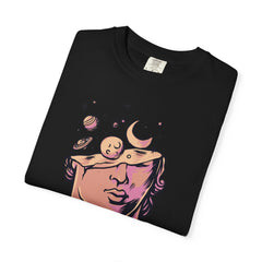 Celestial Space Bust Creative Unique Style T-Shirt - Sinful Threads
