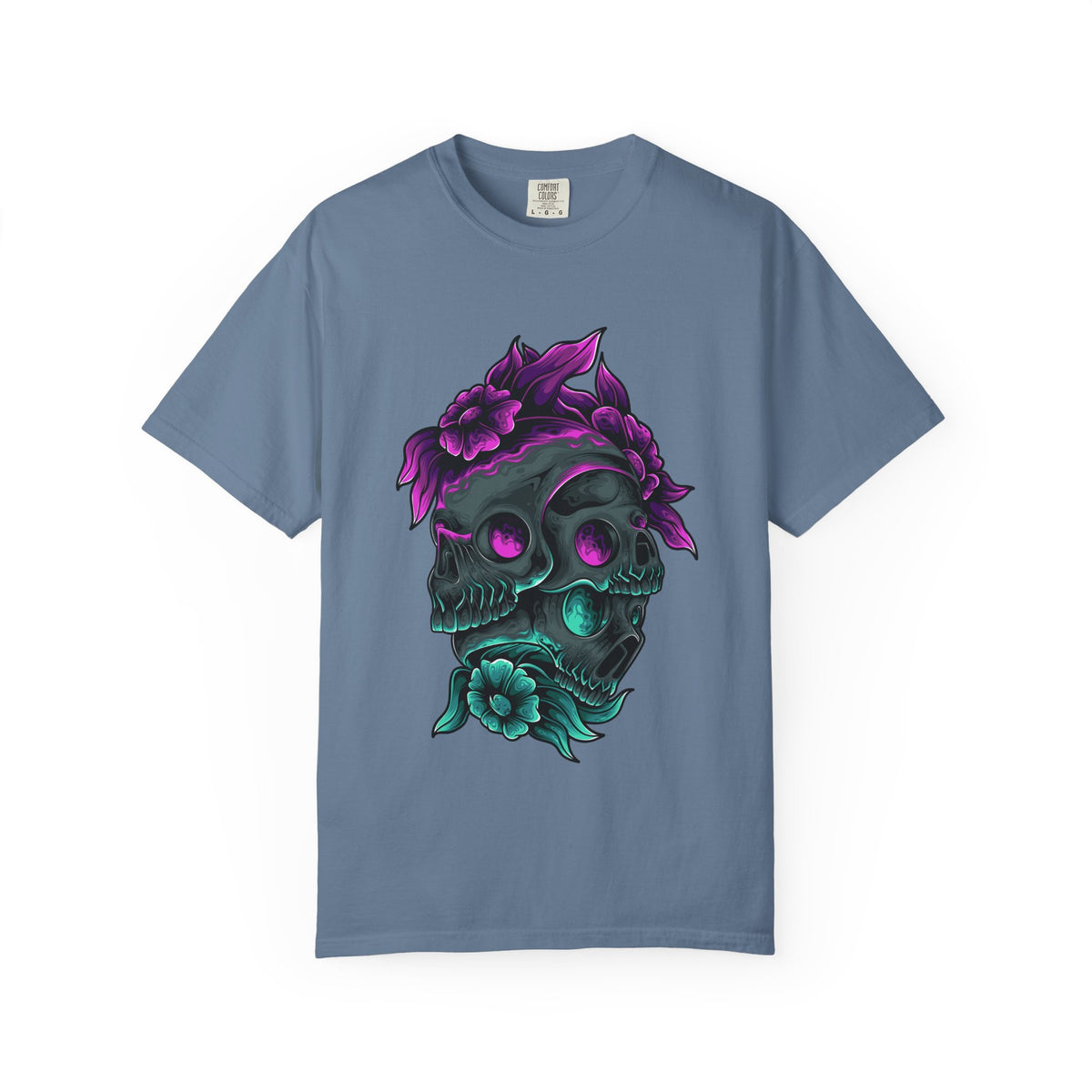 Floral Skull Gothic Tee Dark Art Alternative Fashion