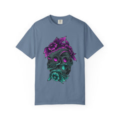Floral Skull Gothic Tee Dark Art Alternative Fashion