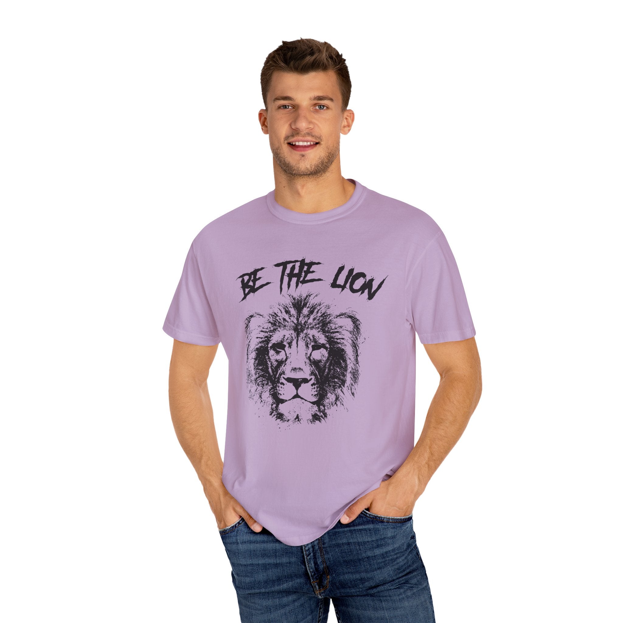 Motivational Lion Shirt - Be The Lion Print Tee - Sinful Threads