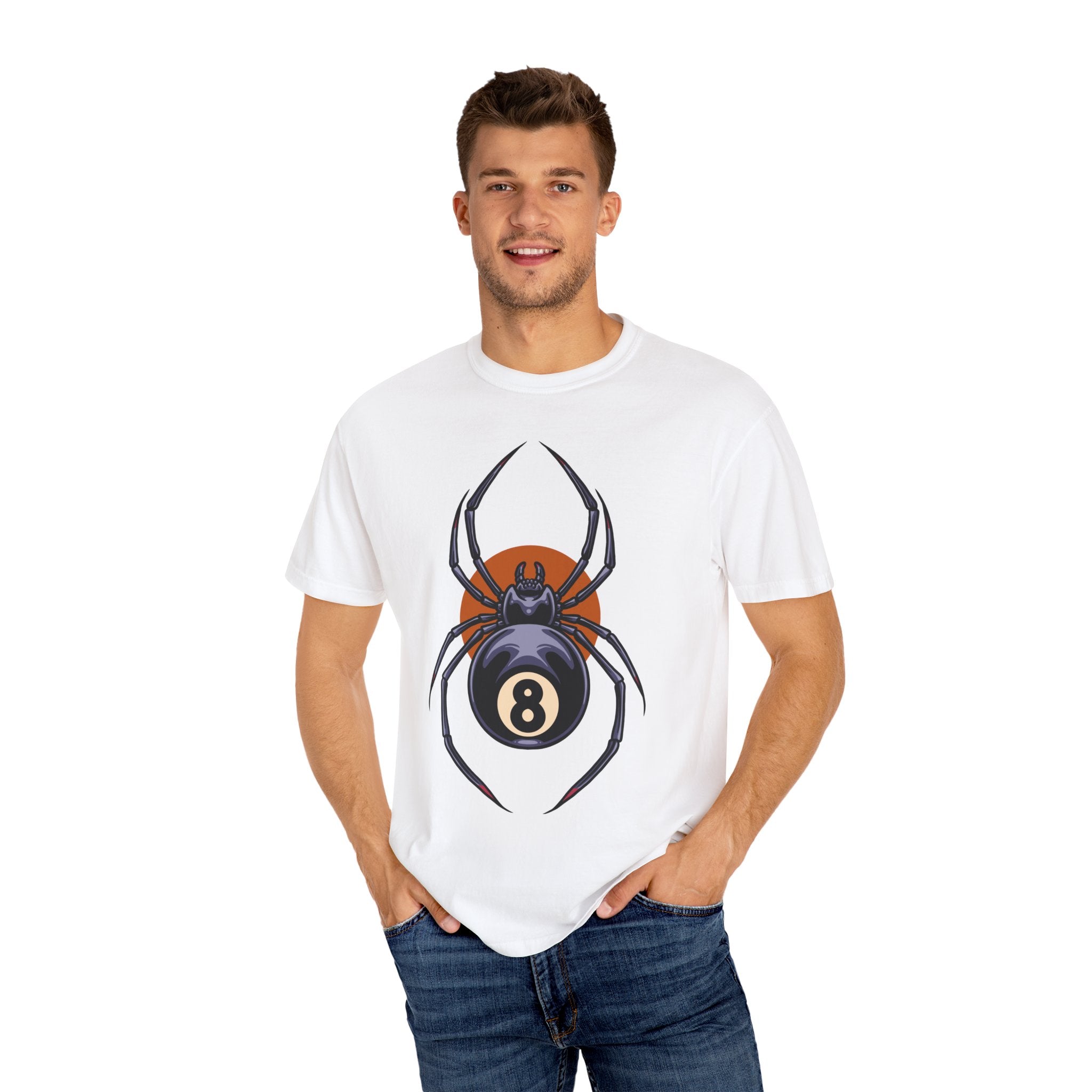 Billiards Graphic Shirt - Spider 8 Ball Tee - Edgy Pool Gift - Sinful Threads