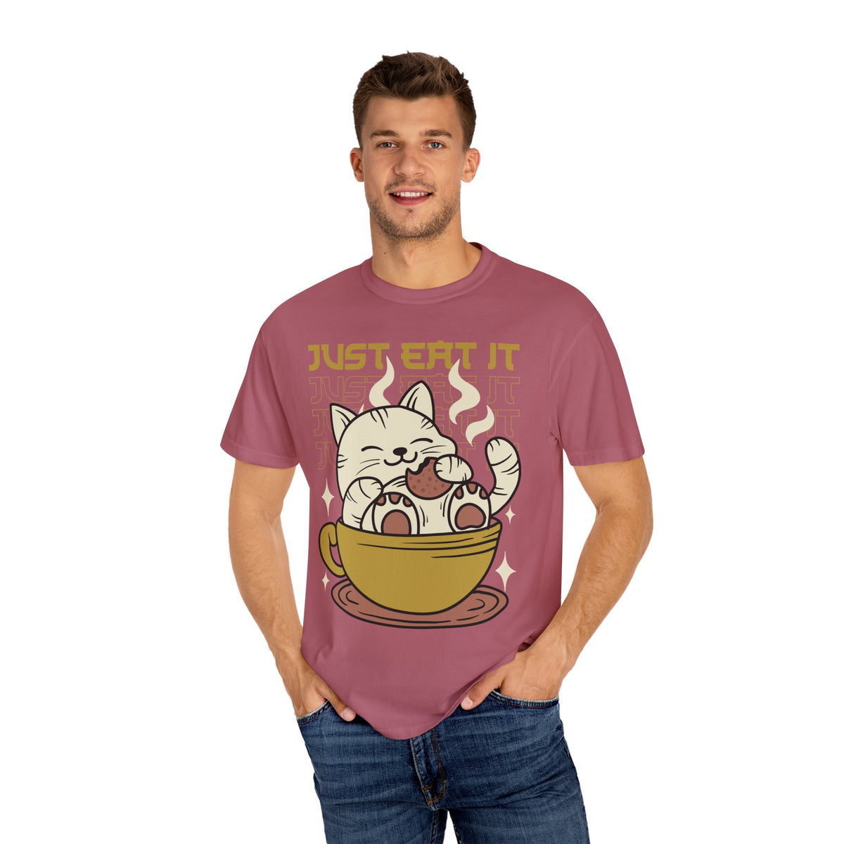 Kawaii Cat Shirt - Cookie Kitty Tee - Tea Cup Cat Top