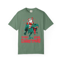 Santa T-Rex Shirt - Funny Dino Christmas Tee - Holiday Gift