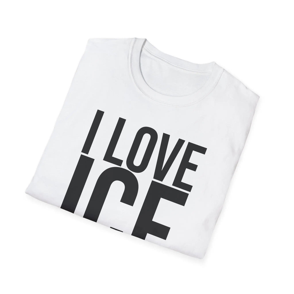 Political Satire Shirt - I Love ICE Cream Funny Tee Printify