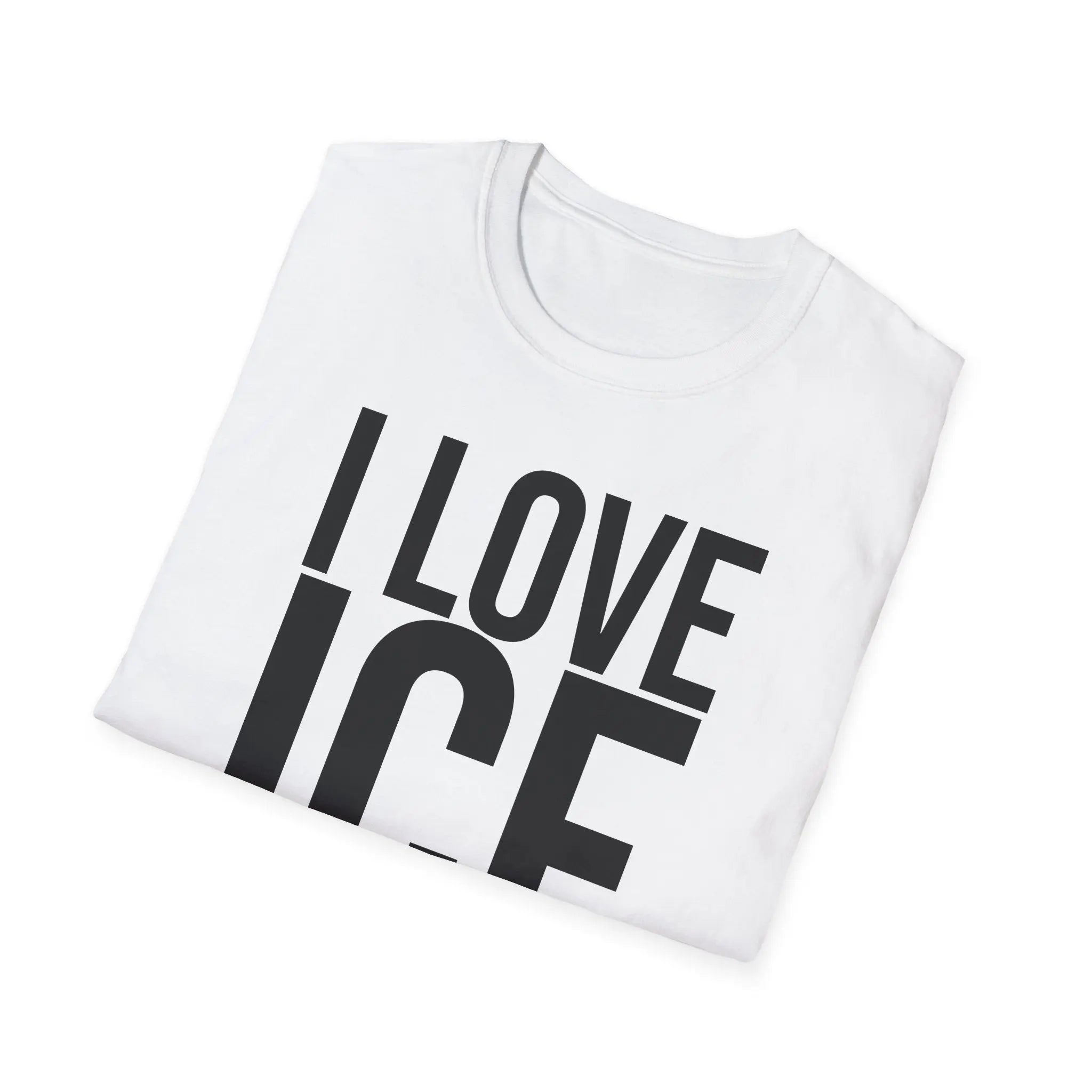 Political Satire Shirt - I Love ICE Cream Funny Tee Printify