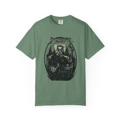 Frankenstein Rocks Halloween Graphic Novelty Design T-Shirt