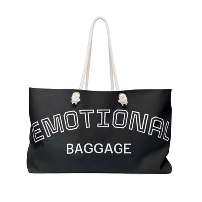 Funny Weekender Bag – Emotional Baggage Rope-Handle Duffle