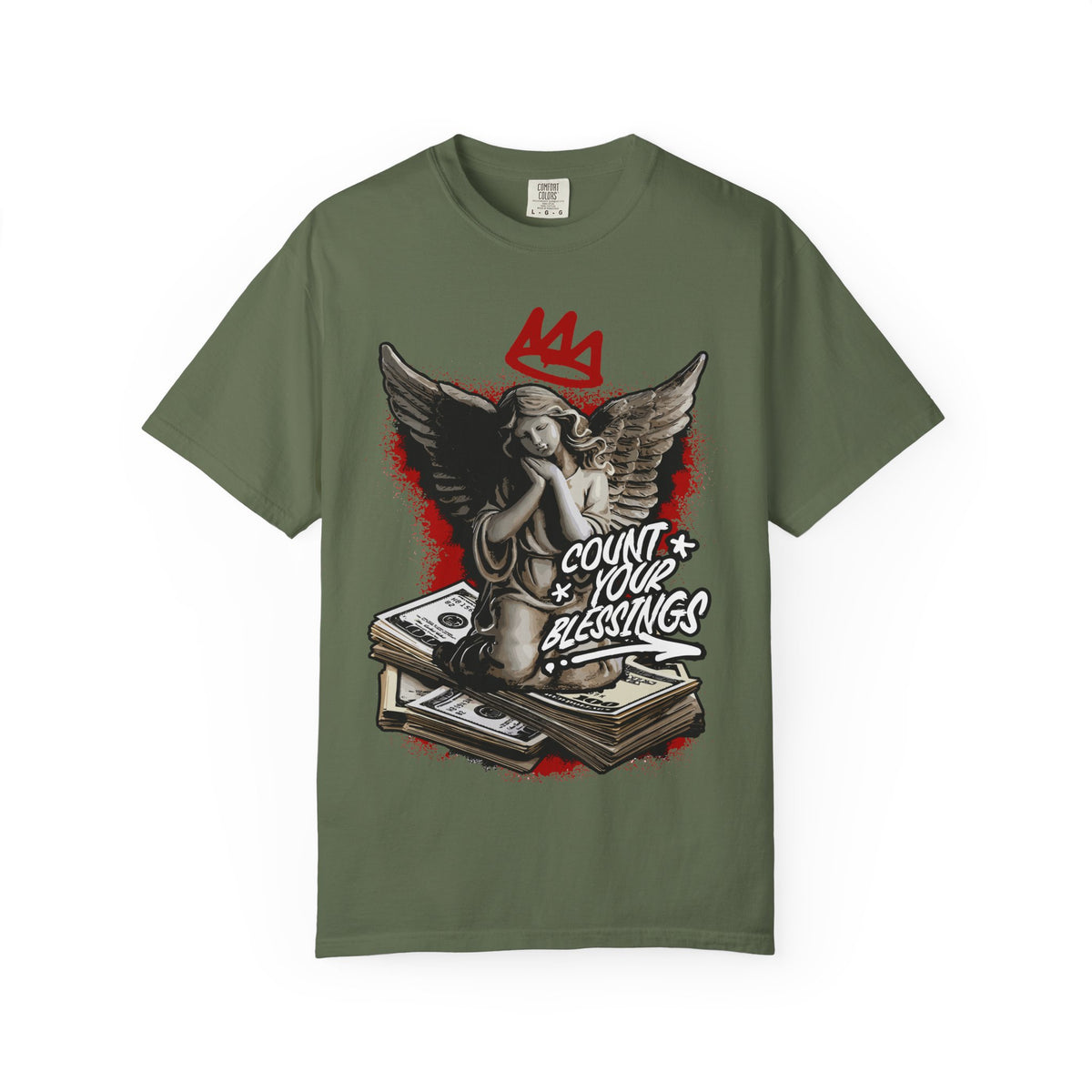 Count Your Blessings Angel Tee – Crown Inspired Shirt - Sinful Threads