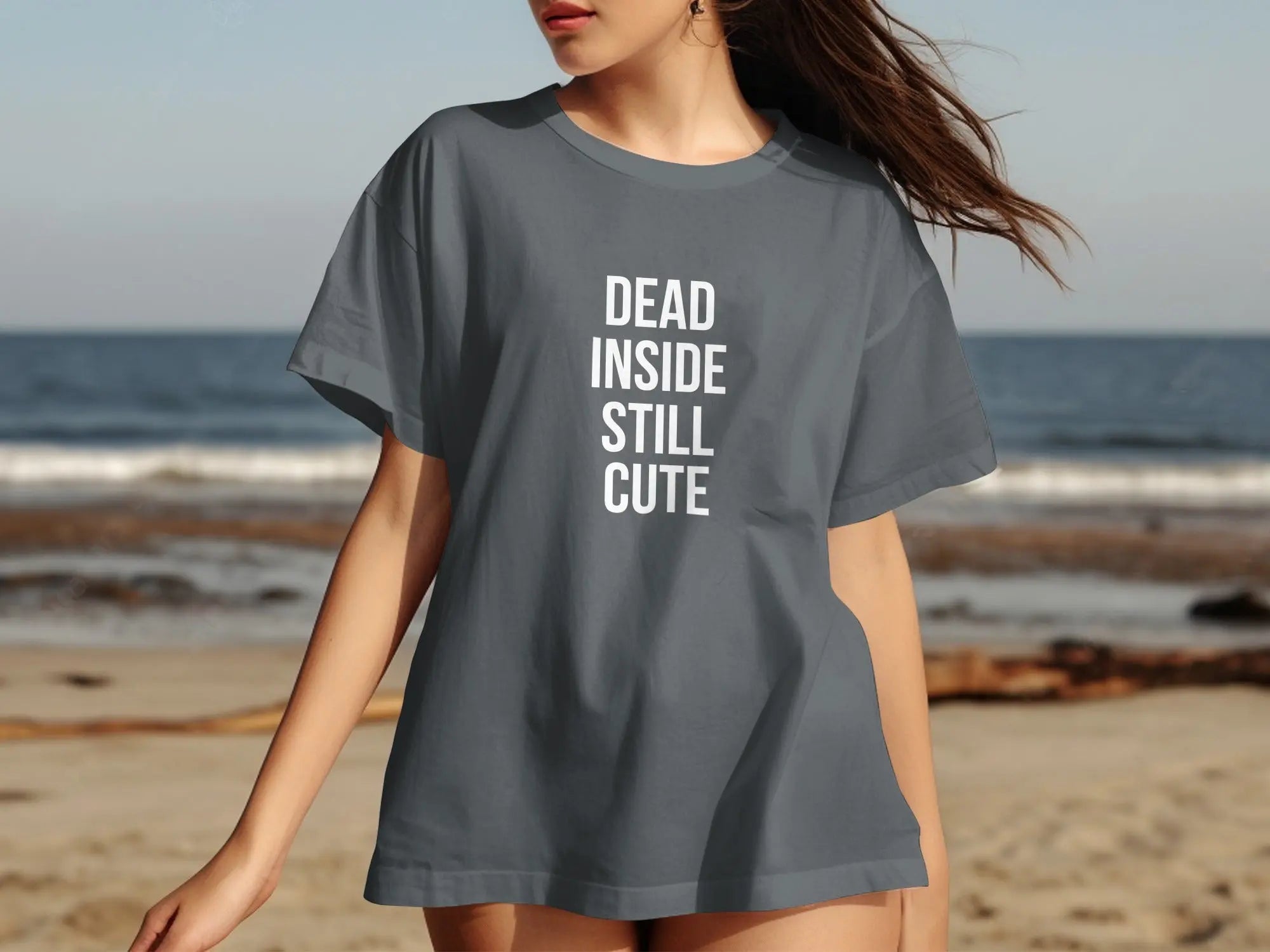 Dead Inside Still Cute Graphic Tee product