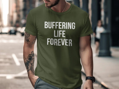 Buffering Life Forever Graphic Tee product type
