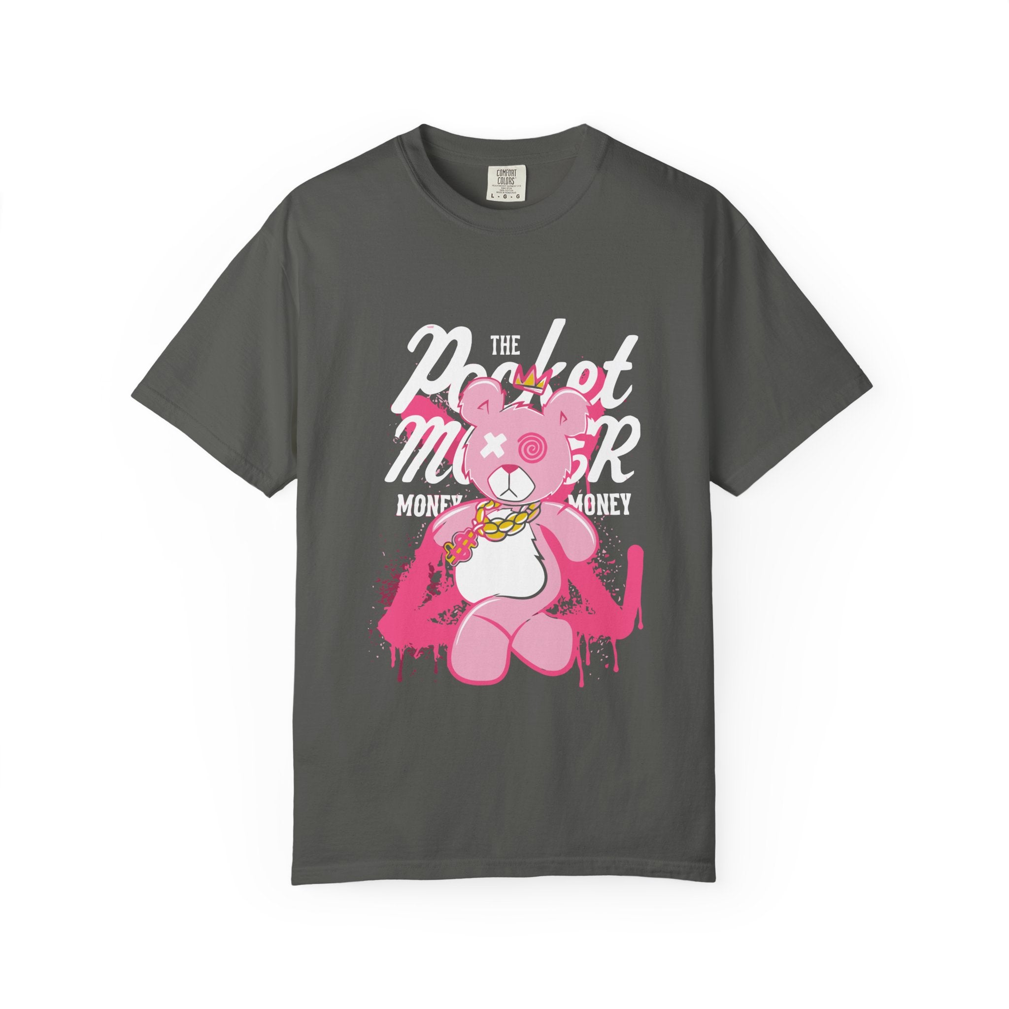 Pink Bear Tee - Urban Streetwear Graphic Design - Sinful Threads