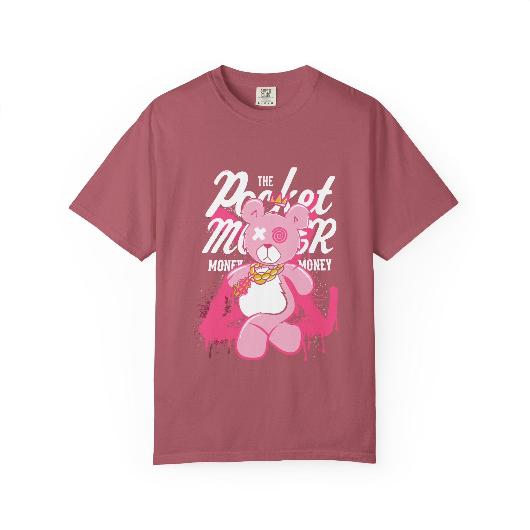 Pink Bear Tee - Urban Streetwear Graphic Design - Sinful Threads