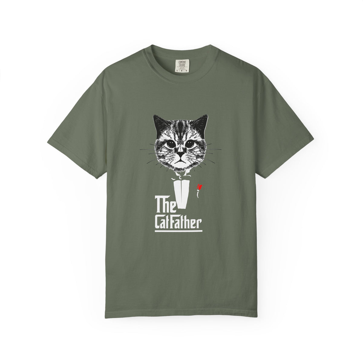 Cat Father Tee - Funny Kitten Shirt - Tuxedo Graphic Tee