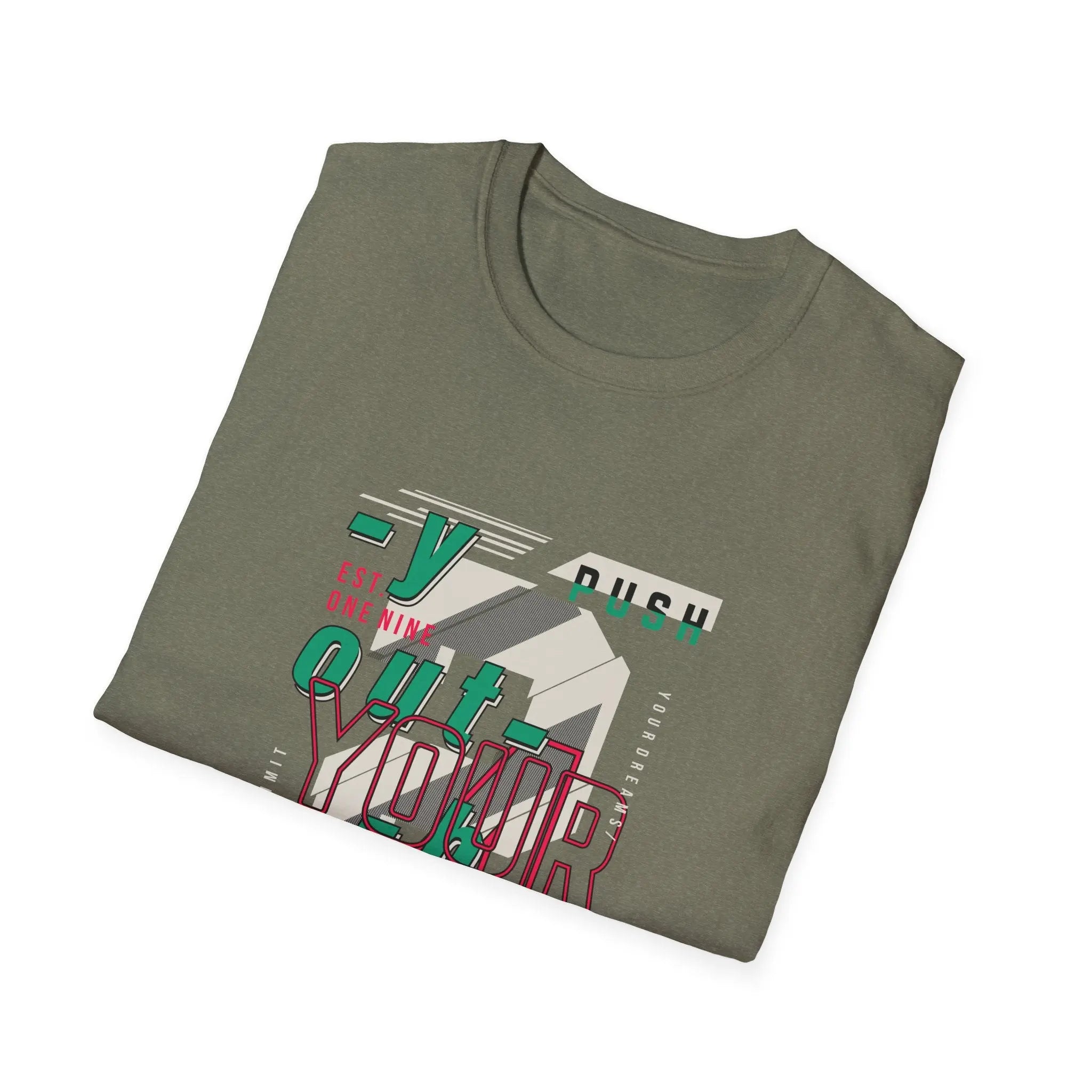 PUSH YOUR SELF t shirt - motivational graphic tee - Sinful Threads