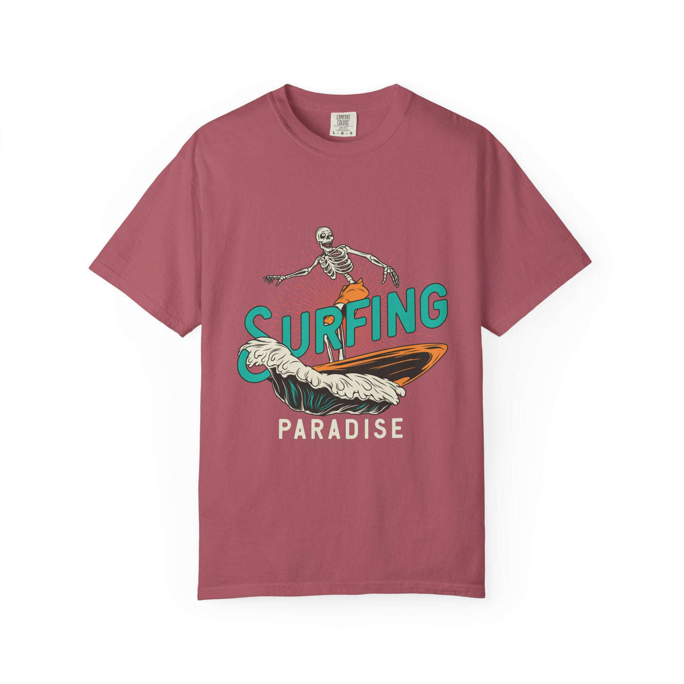 Surfing Skeleton Shirt - Funny Skeleton Tee - Retro Surf Gift - Sinful Threads