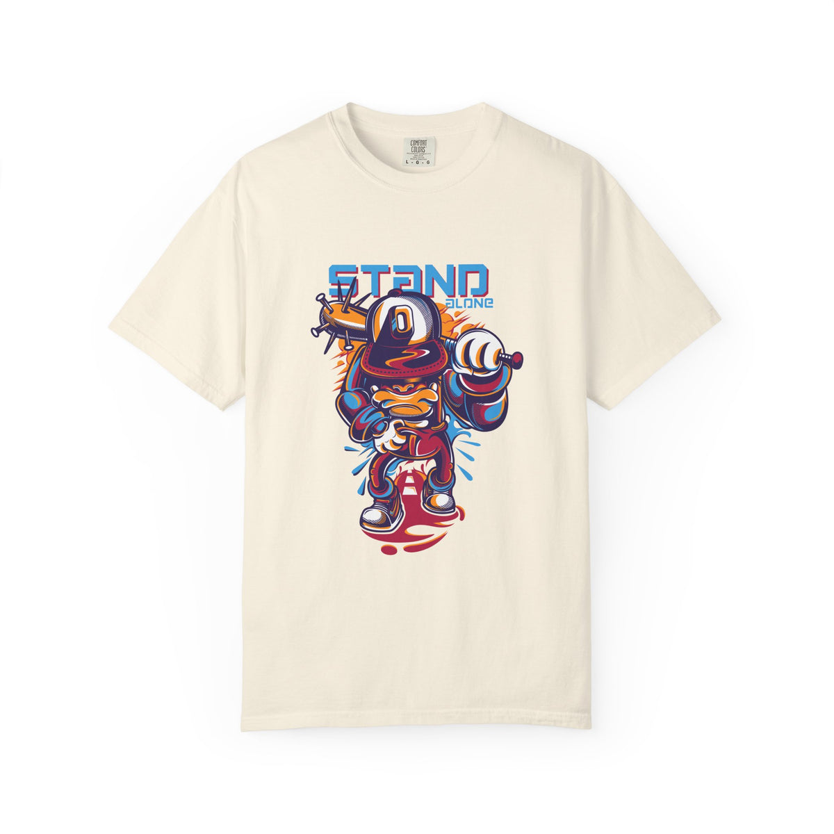 Stand Alone Cool Cartoon Character Illustration T-Shirt