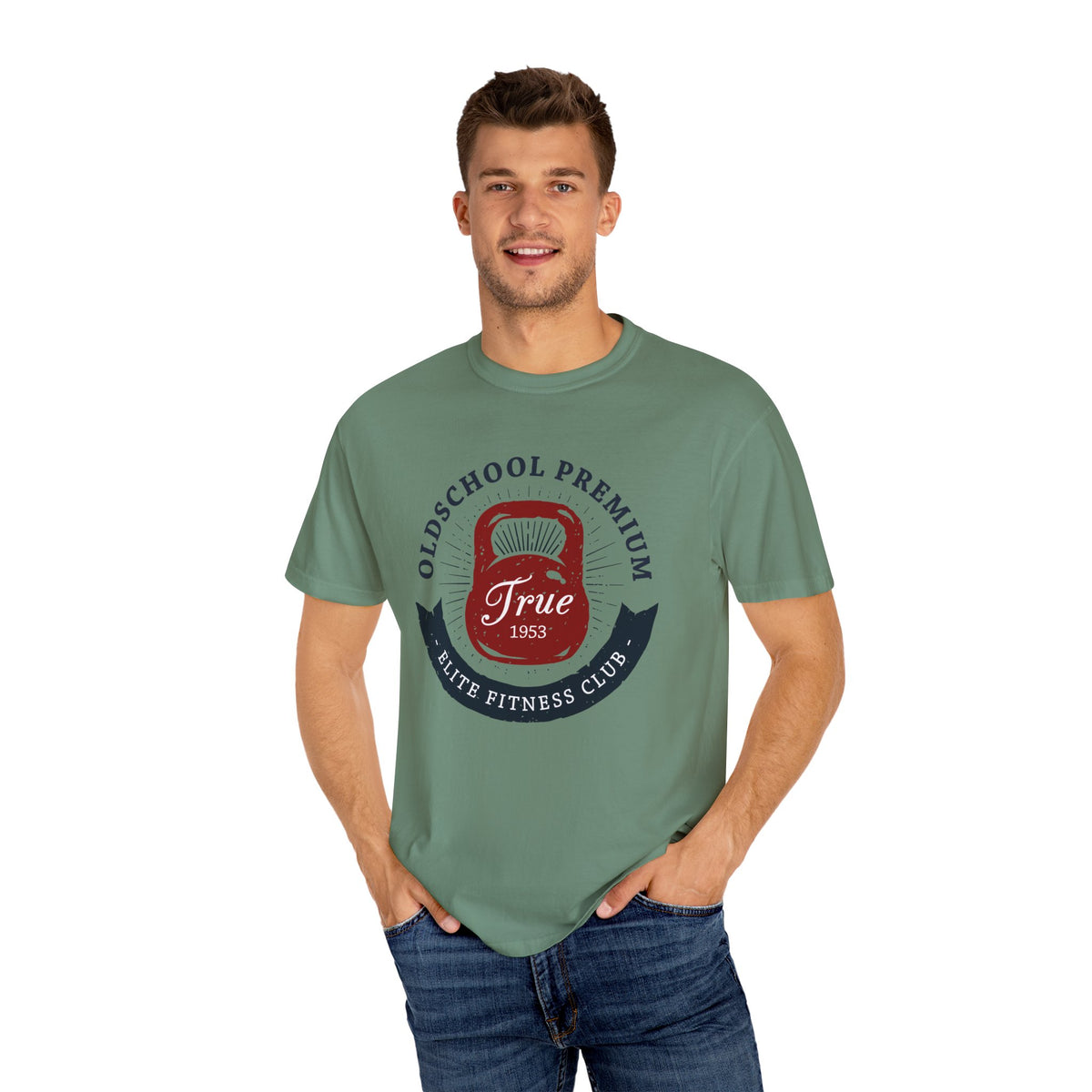 Oldschool Premium Elite Fitness Club True 1953 T-Shirt