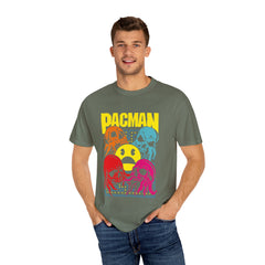 80s Arcade Pacman Ghost Skull Tee Retro Gaming Geeky Gift