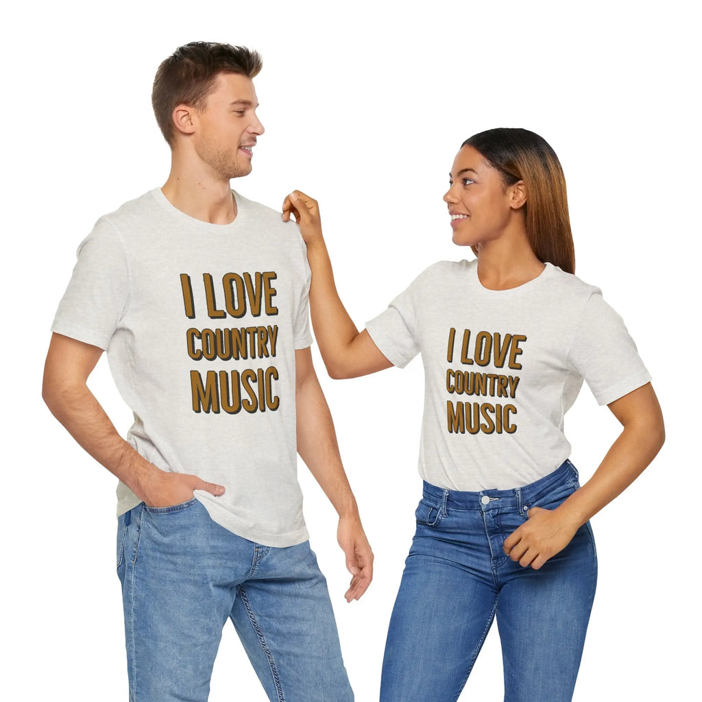 I Love Country Music Graphic Tee - Country Fan Festival Shirt Printify