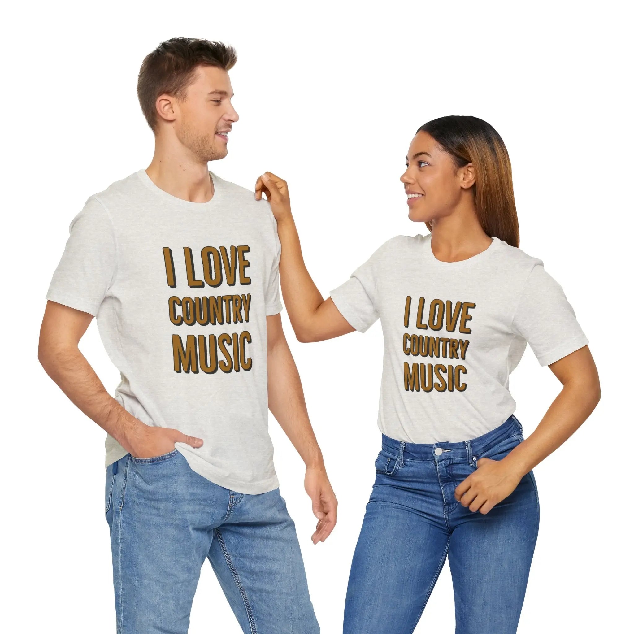 I Love Country Music Graphic Tee - Country Fan Festival Shirt Printify