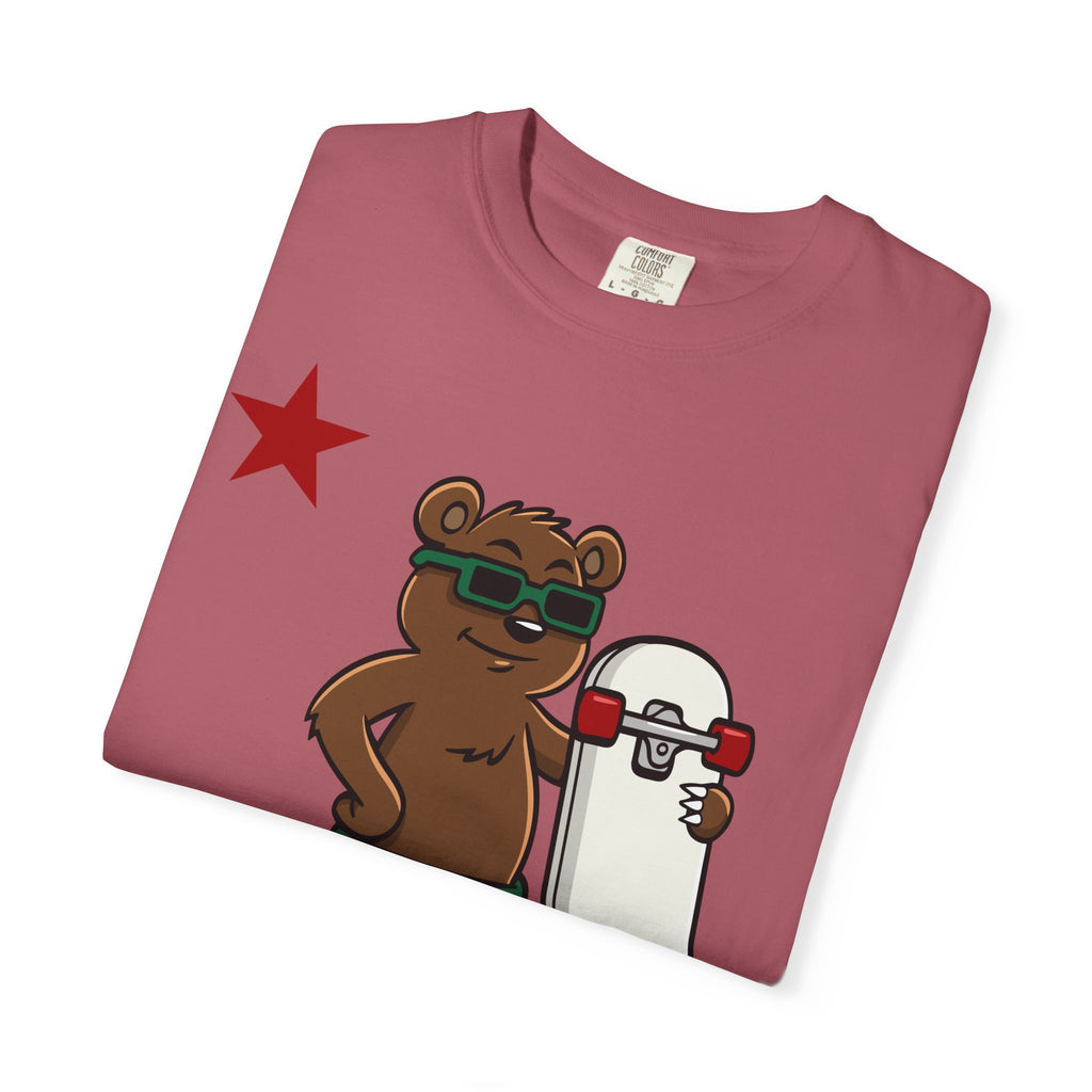 California Skateboard Bear Shirt - Cool Skater Tee for CA Fans - Sinful Threads